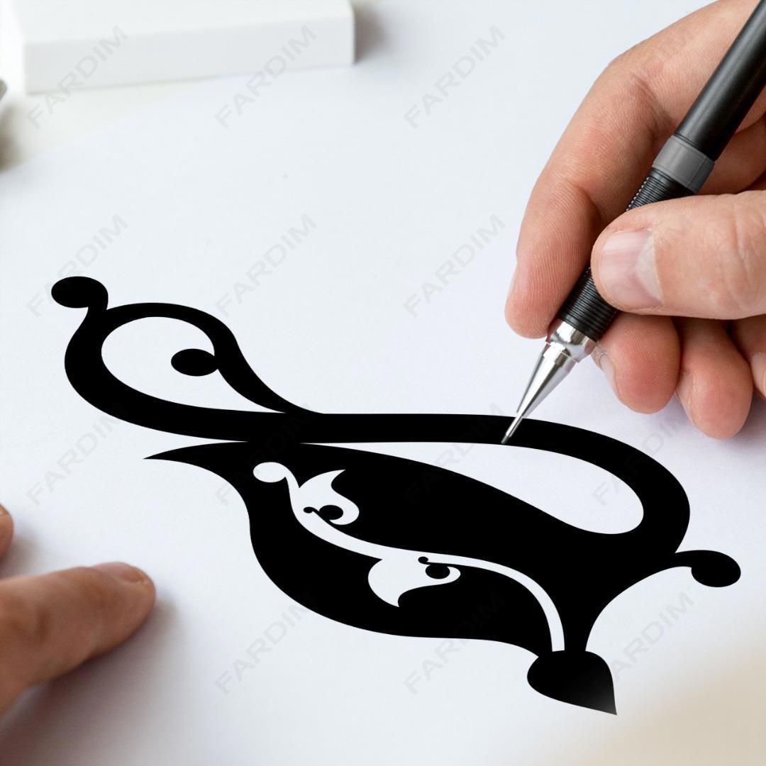 وکتور طرح نگاره گل و مرغ کد A132425